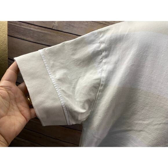 Tommy Hilfiger White and beige Short Sleeve Polo Shirt Size Large - Picture 9 of 12